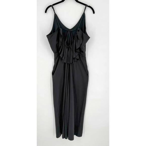 Moussy Jumpsuit Satin Black Size Small - Picture 2 of 9